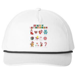 12 Days Of L&D Unit Nursing Labor & Delivery Nurse Christmas Snapback Five-Panel Rope Hat