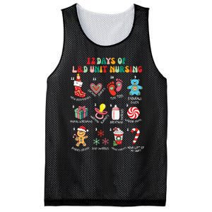 12 Days Of L&D Unit Nursing Labor & Delivery Nurse Christmas Mesh Reversible Basketball Jersey Tank