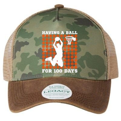 100 Days Of School Basketball 100th Day Balls For Boy Legacy Tie Dye Trucker Hat