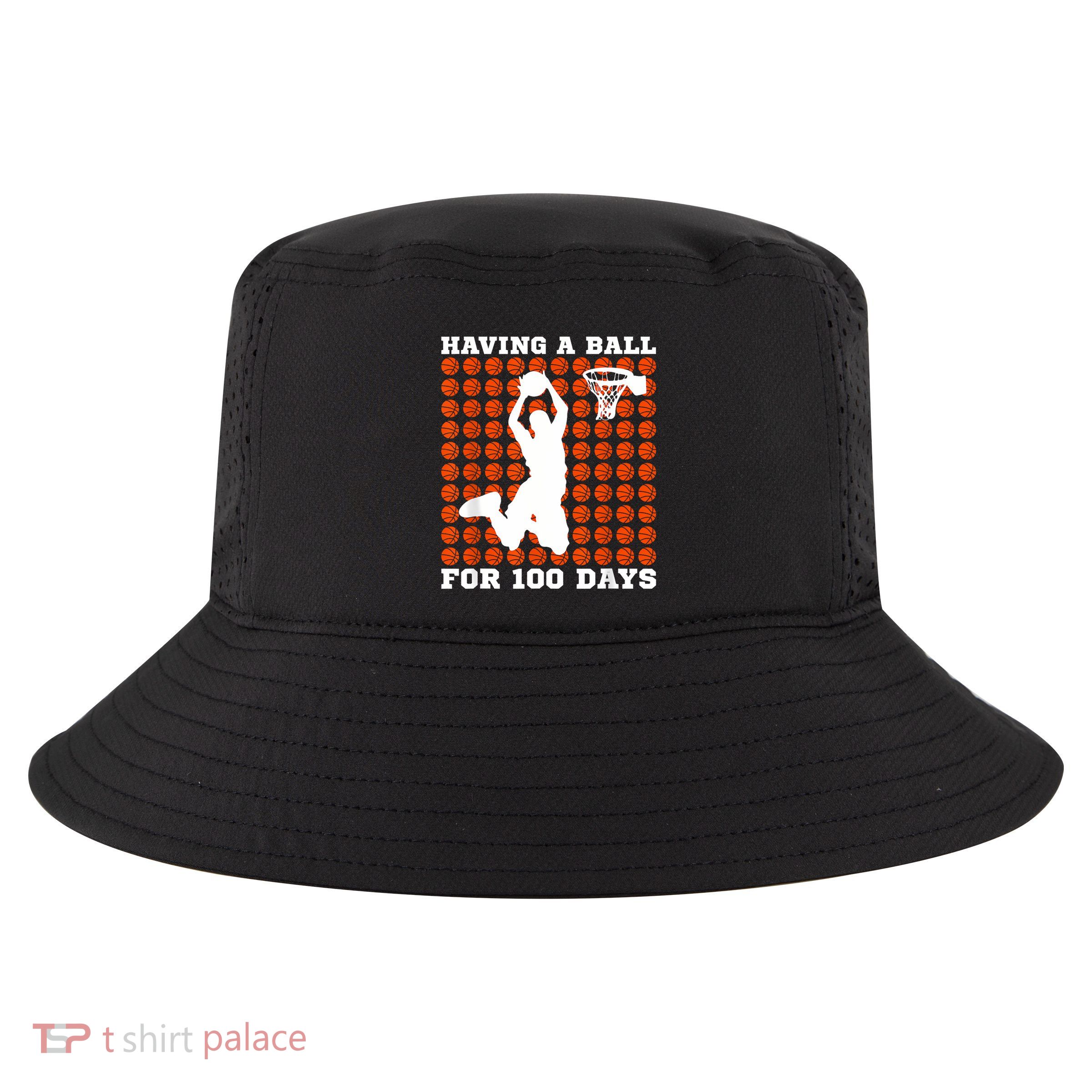 100 Days Of School Basketball 100th Day Balls For Boy Cool Comfort Performance Bucket Hat