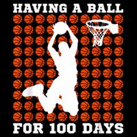 100 Days Of School Basketball 100th Day Balls For Boy Flexfit Unipanel Trucker Cap
