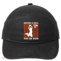100 Days Of School Basketball 100th Day Balls For Boy 7-Panel Snapback Hat