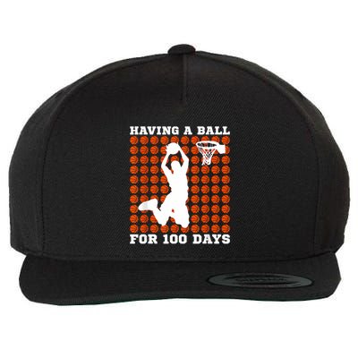 100 Days Of School Basketball 100th Day Balls For Boy Wool Snapback Cap