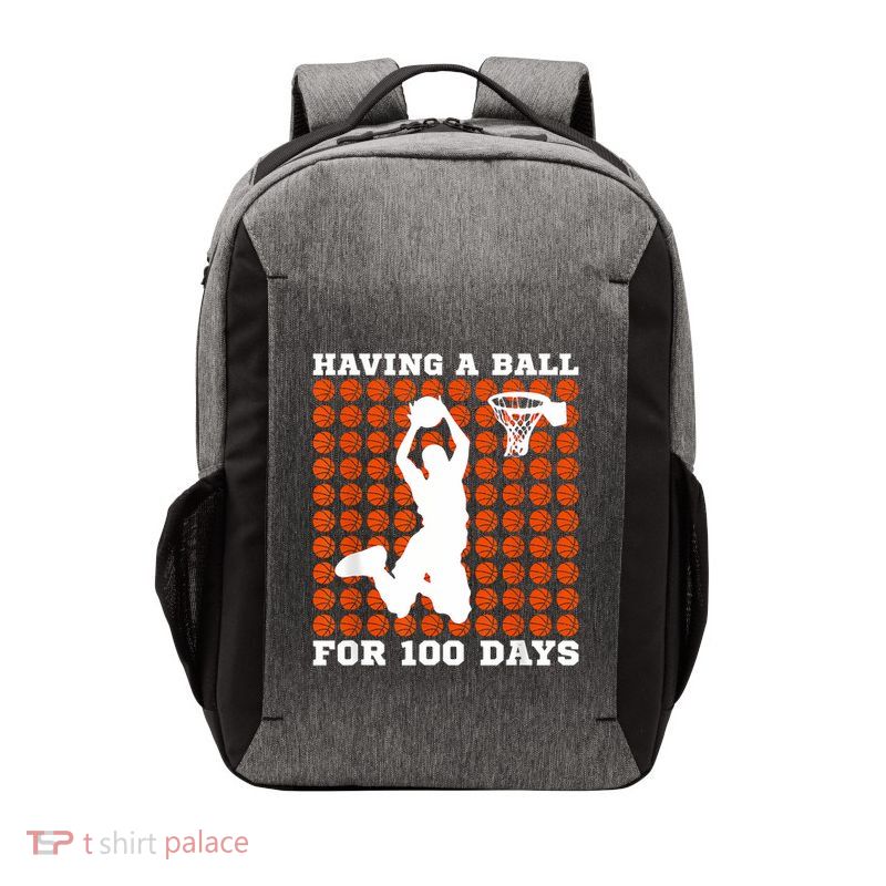 100 Days Of School Basketball 100th Day Balls For Boy Vector Backpack
