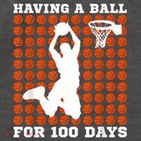 100 Days Of School Basketball 100th Day Balls For Boy Vector Backpack