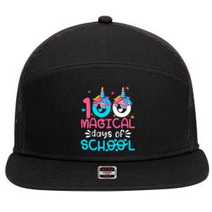 100th Day Of Kindergarten For 100 Magical Days 7 Panel Mesh Trucker Snapback Hat