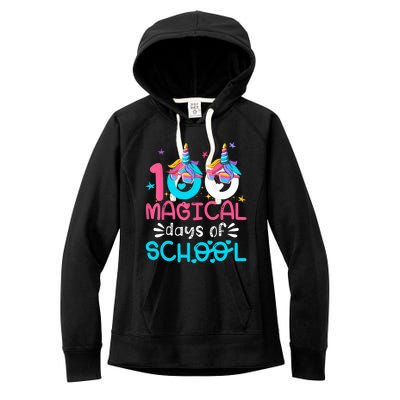 100th Day Of Kindergarten For 100 Magical Days Women's Fleece Hoodie