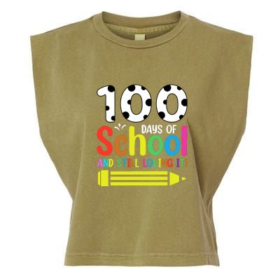 100th Day Of School Teacher 100 Days And Still Loving It Garment-Dyed Women's Muscle Tee