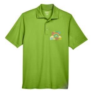 100th Days Of School 100th Day Brighter Happy 100 Days Gift Men's Origin Performance Pique Polo