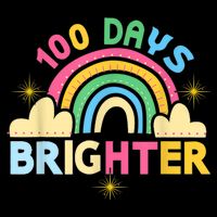 100th Days Of School 100th Day Brighter Happy 100 Days Gift Sustainable Bucket Hat