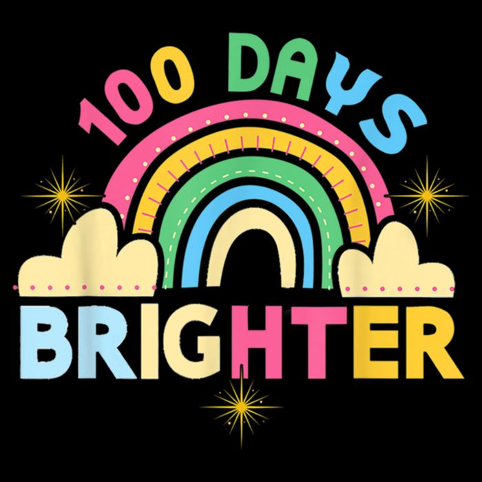 100th Days Of School 100th Day Brighter Happy 100 Days Gift Sustainable Bucket Hat