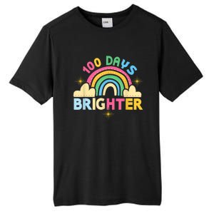 100th Days Of School 100th Day Brighter Happy 100 Days Gift Tall Fusion ChromaSoft Performance T-Shirt