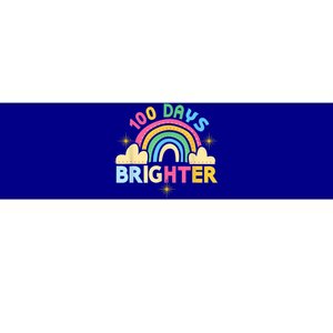 100th Days Of School 100th Day Brighter Happy 100 Days Gift Bumper Sticker