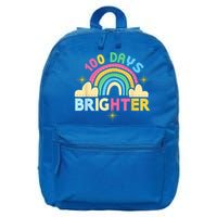 100th Days Of School 100th Day Brighter Happy 100 Days Gift 16 in Basic Backpack