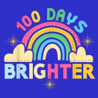 100th Days Of School 100th Day Brighter Happy 100 Days Gift 16 in Basic Backpack