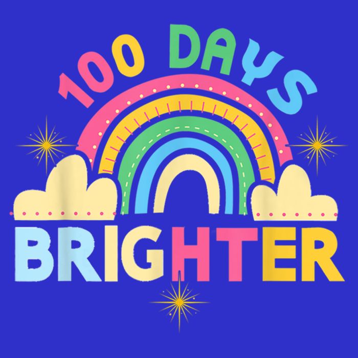 100th Days Of School 100th Day Brighter Happy 100 Days Gift Mesh Reversible Basketball Jersey Tank