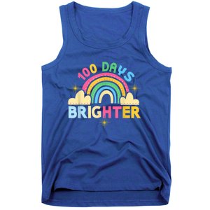 100th Days Of School 100th Day Brighter Happy 100 Days Gift Tank Top