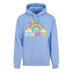 100th Days Of School 100th Day Brighter Happy 100 Days Gift Unisex Surf Hoodie