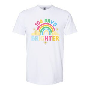 100th Days Of School 100th Day Brighter Happy 100 Days Gift Softstyle CVC T-Shirt