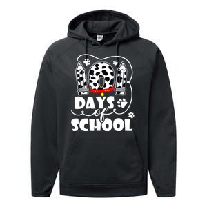 101 Days Of School Dalmatian Logo Performance Fleece Hoodie