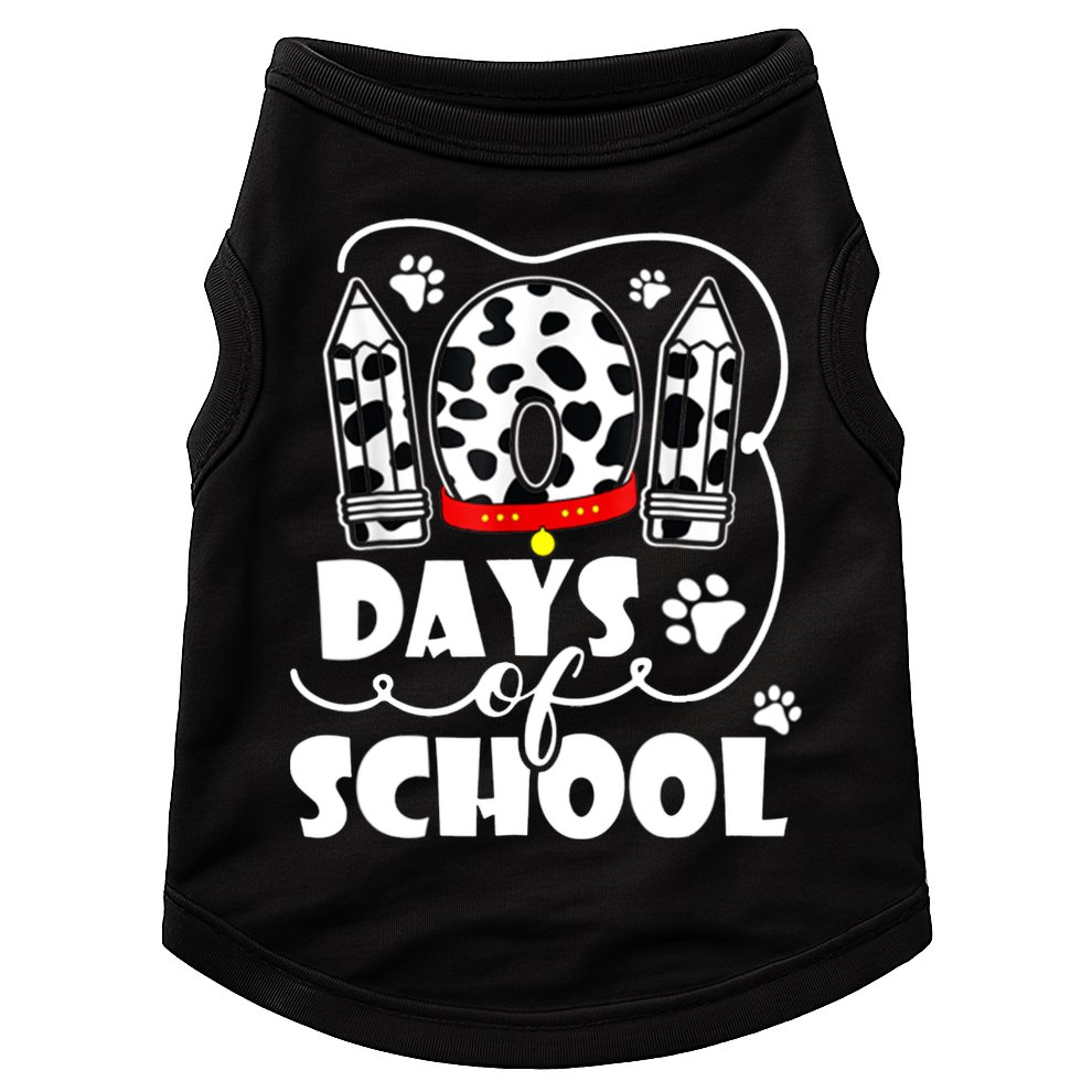 101 Days Of School Dalmatian Logo Doggie Tank