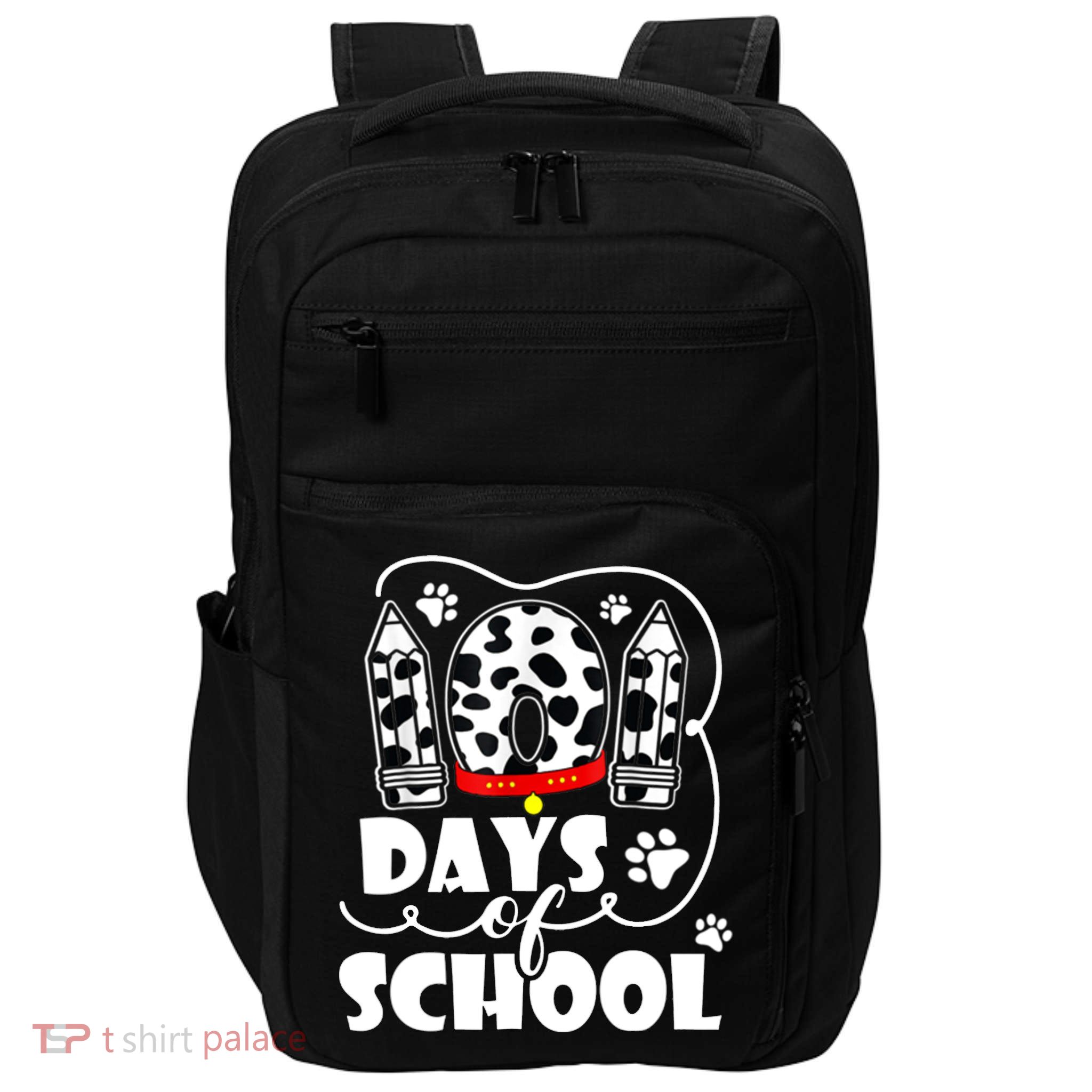 101 Days Of School Dalmatian Logo Impact Tech Backpack