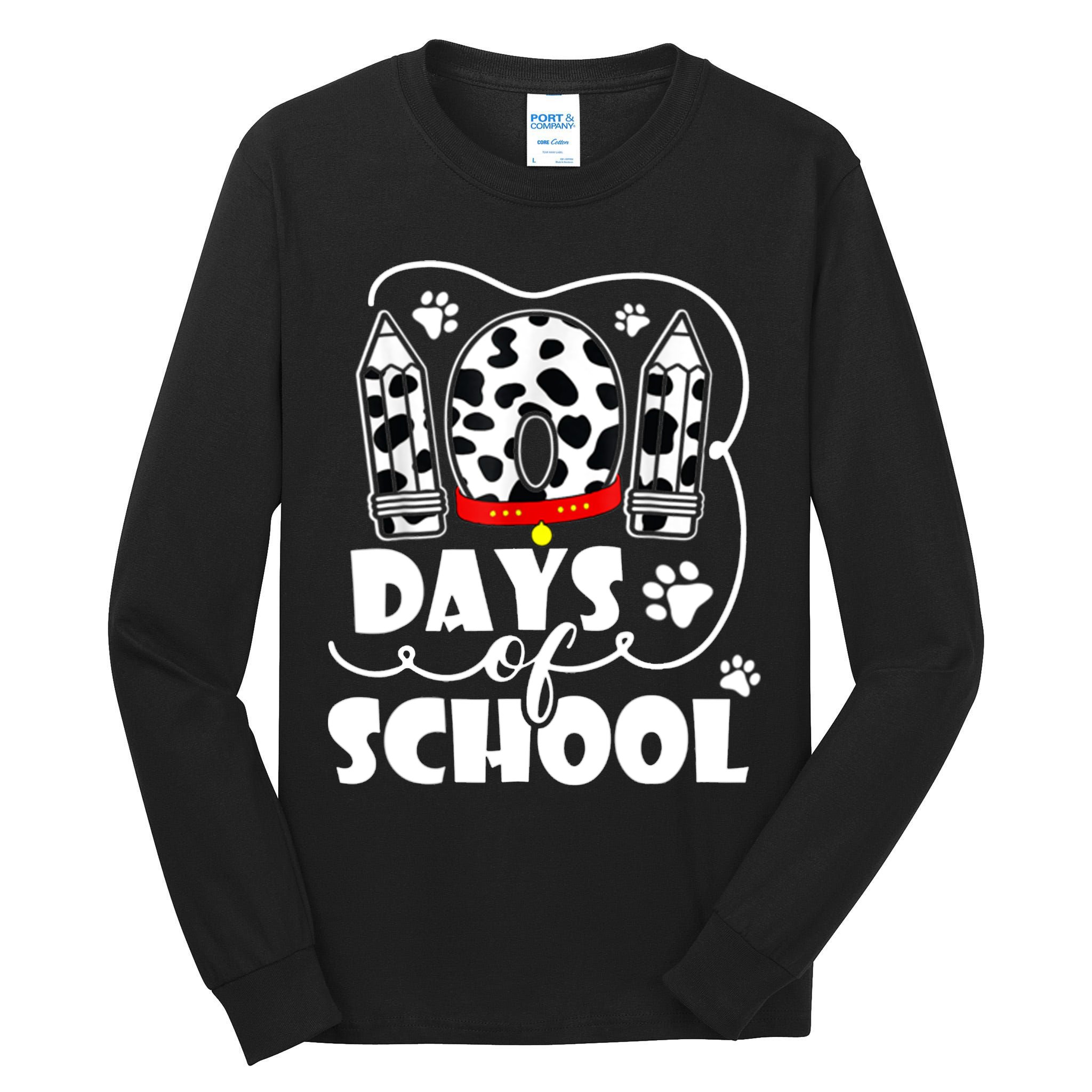 101 Days Of School Dalmatian Logo Tall Long Sleeve T-Shirt