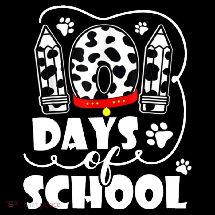 101 Days Of School Dalmatian Logo Magnet
