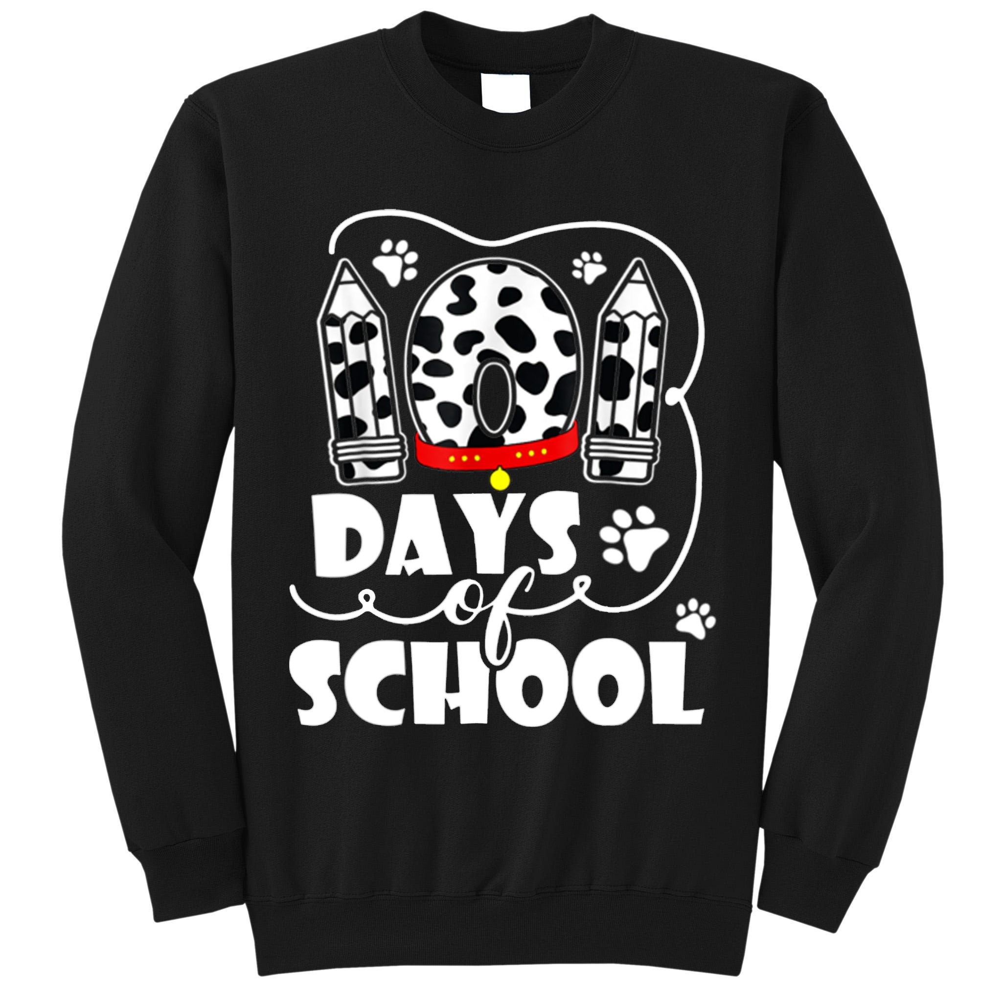 101 Days Of School Dalmatian Logo Tall Sweatshirt