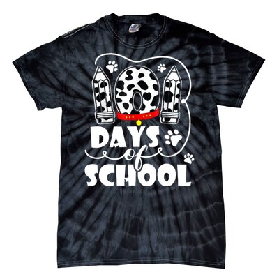 101 Days Of School Dalmatian Logo Tie-Dye T-Shirt