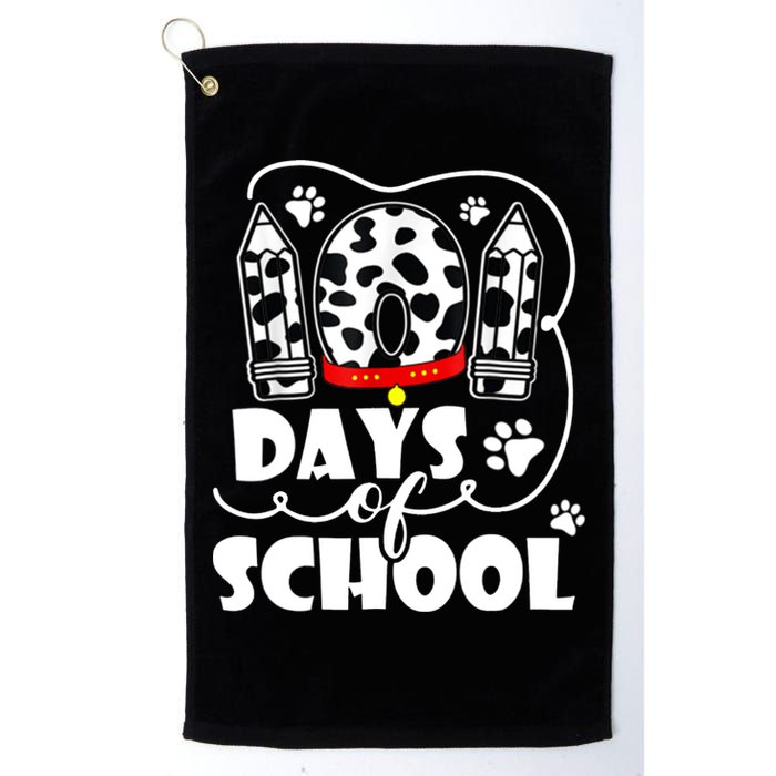 101 Days Of School Dalmatian Logo Golf Towel