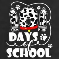 101 Days Of School Dalmatian Logo Golf Towel