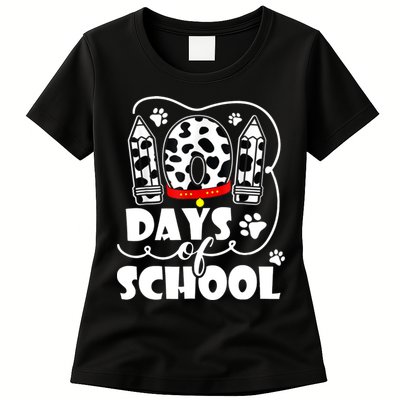 101 Days Of School Dalmatian Logo Womens T-Shirt