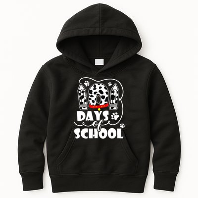 101 Days Of School Dalmatian Logo Kids Hoodie