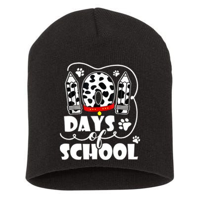 101 Days Of School Dalmatian Logo Short Acrylic Beanie