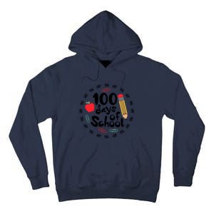 100 Days Of Hearts Celebrate 100th Day Of School Tall Hoodie