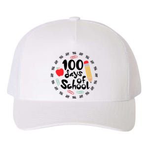 100 Days Of Hearts Celebrate 100th Day Of School Yupoong Adult 5-Panel Trucker Hat