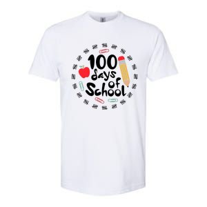 100 Days Of Hearts Celebrate 100th Day Of School Softstyle CVC T-Shirt