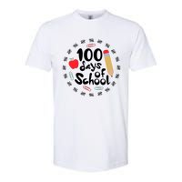 100 Days Of Hearts Celebrate 100th Day Of School Softstyle CVC T-Shirt