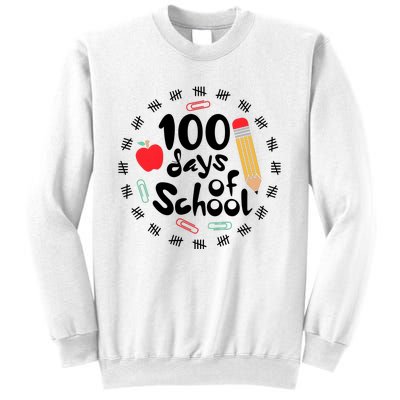 100 Days Of Hearts Celebrate 100th Day Of School Sweatshirt