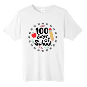 100 Days Of Hearts Celebrate 100th Day Of School Tall Fusion ChromaSoft Performance T-Shirt