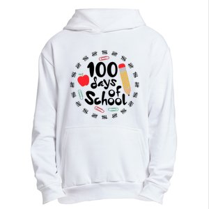 100 Days Of Hearts Celebrate 100th Day Of School Urban Pullover Hoodie