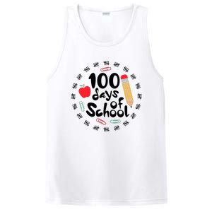 100 Days Of Hearts Celebrate 100th Day Of School PosiCharge Competitor Tank