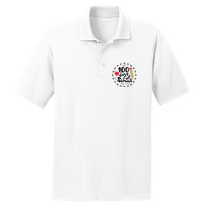 100 Days Of Hearts Celebrate 100th Day Of School PosiCharge RacerMesh Polo