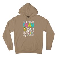 100th Day Of School Get Your Cray On Funny Teacher Hoodie