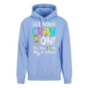 100th Day Of School Get Your Cray On Funny Teacher Unisex Surf Hoodie