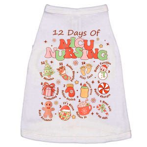 12 Days Of Nicu Unit Nursing Funny Nicu Nurse Christmas Doggie Tank