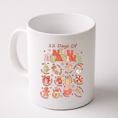 12 Days Of Nicu Unit Nursing Funny Nicu Nurse Christmas Coffee Mug