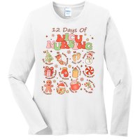 12 Days Of Nicu Unit Nursing Funny Nicu Nurse Christmas Ladies Long Sleeve Shirt