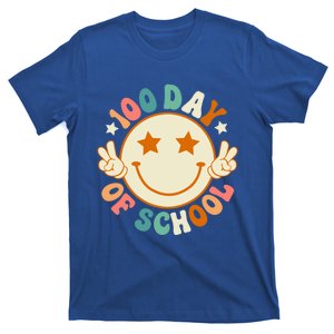 100th Days Of School Cute Happy Face 100 Days Smarter Groovy Great Gift T-Shirt